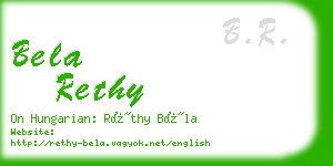 bela rethy business card